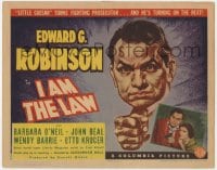 3b174 I AM THE LAW TC 1938 Little Caesar Edward G. Robinson turns fighting prosecutor!