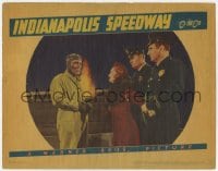 3b480 INDIANAPOLIS SPEEDWAY LC 1939 police arrest Gale Page after Pat O'Brien's race car crashes!