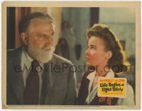 3b497 LIFE BEGINS AT EIGHT-THIRTY LC 1942 best close up of Ida Lupino staring at Monty Woolley!