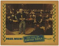 3b498 LIFE OF EMILE ZOLA LC 1937 Paul Muni as legendary French author helps Dreyfus get new trial!