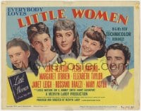 3b207 LITTLE WOMEN TC 1949 June Allyson, Elizabeth Taylor, Peter Lawford, Janet Leigh, O'Brien