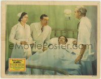 3b516 MR MOTO IN DANGER ISLAND LC 1939 Peter Lorre as J.P. Marquand's detective by hospital bed!
