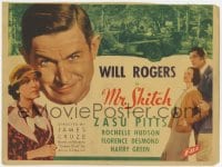 3b226 MR. SKITCH TC 1933 huge headshot of Will Rogers + Zasu Pitts & pretty Rochelle Hudson!