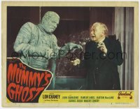 3b520 MUMMY'S GHOST LC #3 R1948 terrified Oscar O'Shea points gun at bandaged monster Lon Chaney!
