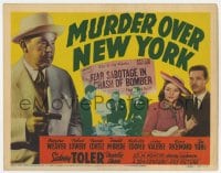 3b228 MURDER OVER NEW YORK TC 1940 Sidney Toler as Charlie Chan exposing sabotage of WWII planes!