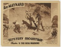 3b524 MYSTERY MOUNTAIN chapter 9 LC 1934 Ken Maynard beating up bad guys, The Fatal Warning!