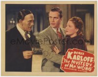 3b525 MYSTERY OF MR WONG LC 1939 Chinese detective Boris Karloff, Craig Reynolds & Dorothy Tree!