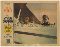 3b528 MYSTERY SQUADRON chapter 1 LC 1933 great close up of Bob Steele & Big Boy Williams in plane!