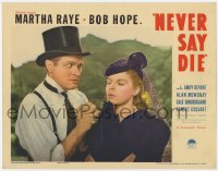 3b530 NEVER SAY DIE LC 1939 c/u of Bob Hope & Martha Raye before duel borrowed by The Court Jester!