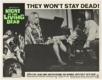 3b535 NIGHT OF THE LIVING DEAD LC #6 1968 George Romero, scared Judith O'Dea with Duane Jones!
