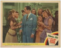 3b595 THIN MAN GOES HOME LC #2 1944 Gloria DeHaven won't let William Powell go w/o buying tickets!