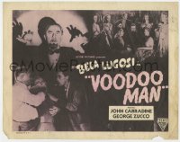 3b321 VOODOO MAN TC R1950s spooky Bela Lugosi, John Carradine, George Zucco, black magic horror!