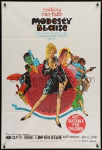 3c204 MODESTY BLAISE Aust 1sh 1966 Bob Peak art of sexiest female secret agent Monica Vitti!