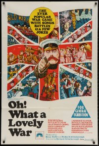3c205 OH WHAT A LOVELY WAR Aust 1sh 1970 Richard Attenborough's wacky World War II musical, Wenzel!