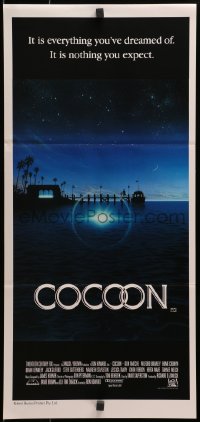3c274 COCOON Aust daybill 1985 Ron Howard classic sci-fi, great artwork by John Alvin!