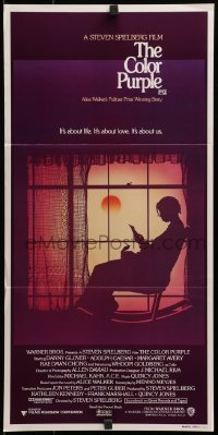 3c275 COLOR PURPLE Aust daybill 1985 Steven Spielberg, Whoopi Goldberg, from Alice Walker novel!