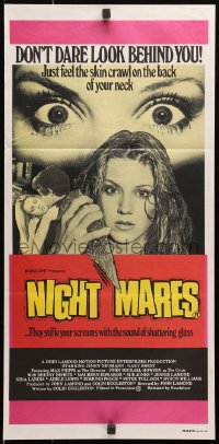 3c428 NIGHTMARES Aust daybill 1980 movies promise you terror but this one is truly frightening!