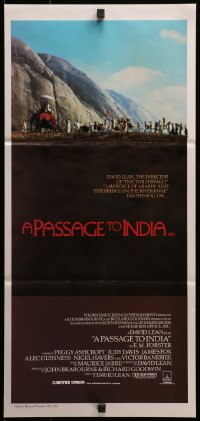 3c442 PASSAGE TO INDIA Aust daybill 1985 David Lean, Alec Guinness, cool desert caravan image!