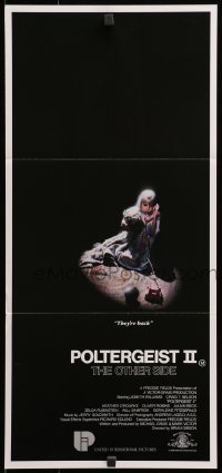3c456 POLTERGEIST II Aust daybill 1986 Heather O'Rourke, The Other Side, they're back!