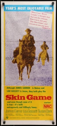 3c494 SKIN GAME Aust daybill 1971 James Garner sells his best friend Louis Gossett Jr. over & over!