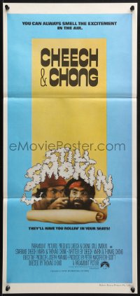 3c510 STILL SMOKIN' Aust daybill 1983 Cheech & Chong will have you rollin' in your seats, drugs!