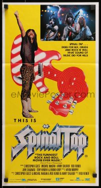 3c534 THIS IS SPINAL TAP Aust daybill 1985 Rob Reiner rock & roll cult classic, different image!