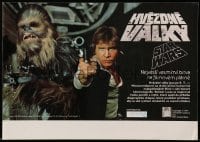 3c001 STAR WARS Czech 8x12 1991 George Lucas classic, different c/u of Han Solo & Chewbacca!