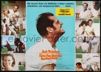 3c611 ONE FLEW OVER THE CUCKOO'S NEST German 33x47 1976 Jack Nicholson classic, different!