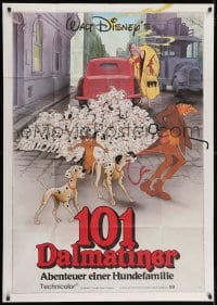 3c612 ONE HUNDRED & ONE DALMATIANS German 33x47 R1987 classic Disney canine family cartoon, different!