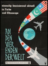 3c682 AN DEN VIER ENDEN DER WELT German 1961 Riesenfeld, at the four ends of the world!