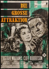 3c696 BIG SHOW German 1961 sexy Esther Williams & Cliff Robertson at circus by Rolf Goetze!