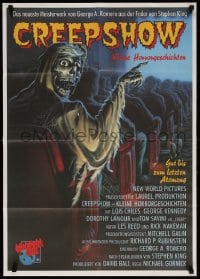 3c729 CREEPSHOW 2 German 1988 Tom Savini, great Winters artwork of skeleton Creep in theater!