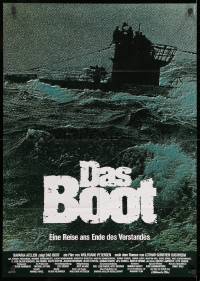 3c736 DAS BOOT German 1981 The Boat, Petersen's WW II submarine classic, cool shadowy artwork!