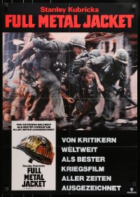 3c780 FULL METAL JACKET video German 1987 Stanley Kubrick Vietnam War movie, Philip Castle art!