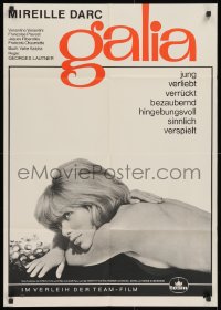 3c781 GALIA German 1966 Georges Lautner, Mireille Darc, Venantino Venantini, French sex!