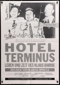 3c812 HOTEL TERMINUS German 1989 Marcel Ophuls directs the life of Klaus Barbie!