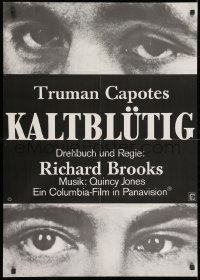 3c823 IN COLD BLOOD German 1968 Richard Brooks directed, Robert Blake, Scott Wilson, Truman Capote!