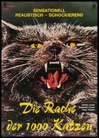 3c877 NIGHT OF A THOUSAND CATS German 1975 Anjanette Comer, Zulma Faiad, cool horror art!