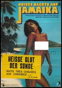 3c880 NUITS TRES CHAUDES AUX CARAIBES German 1981 Carmen Sailer has hot nights in the Caribbean!