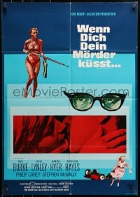 3c888 ONCE YOU KISS A STRANGER German 1969 sexy Carol Lynley in swimsuit with harpoon gun!