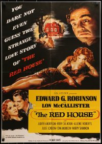 3c900 RED HOUSE German R1960s Edward G. Robinson, Delmer Daves film noir, image from one-sheet!