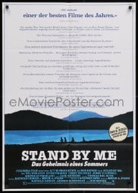 3c931 STAND BY ME German 1986 Rob Reiner, cast image of Phoenix, Feldman, Wheaton & O'Connell!
