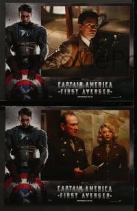 3c039 CAPTAIN AMERICA: THE FIRST AVENGER 6 French LCs 2011 Chris Evans, Jones, cool cast images!