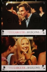 3c048 HOW TO LOSE A GUY IN 10 DAYS 8 French LCs 2003 Kate Hudson, McConaughey, they're both lying!