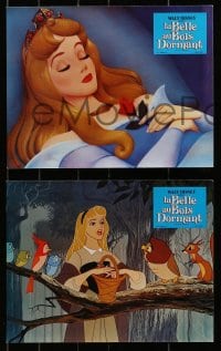 3c061 SLEEPING BEAUTY 10 French LCs R1970s Walt Disney cartoon fairy tale fantasy classic!