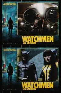 3c043 WATCHMEN 6 French LCs 2009 Zack Snyder, Billy Crudup, Jackie Earle Haley & Malin Akerman!