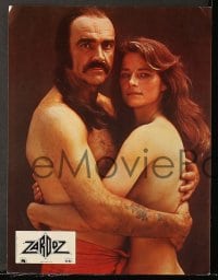 3c044 ZARDOZ 6 French LCs 1974 Sean Connery has seen the future, sexy Charlotte Rampling!