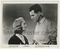 3d443 AUDREY TOTTER signed 8.25x10 still 1949 close up looking up at Robert Ryan from The Set-Up!