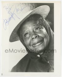 3d460 BUTTERFLY MCQUEEN signed 8x10.25 still 1970s the African American actress later in her career!