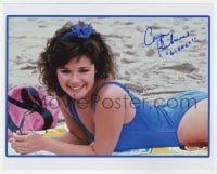 3d780 CARYN RICHMAN signed color 8x10 REPRO still 1990s sexy swimsuit portrait as The New Gidget!